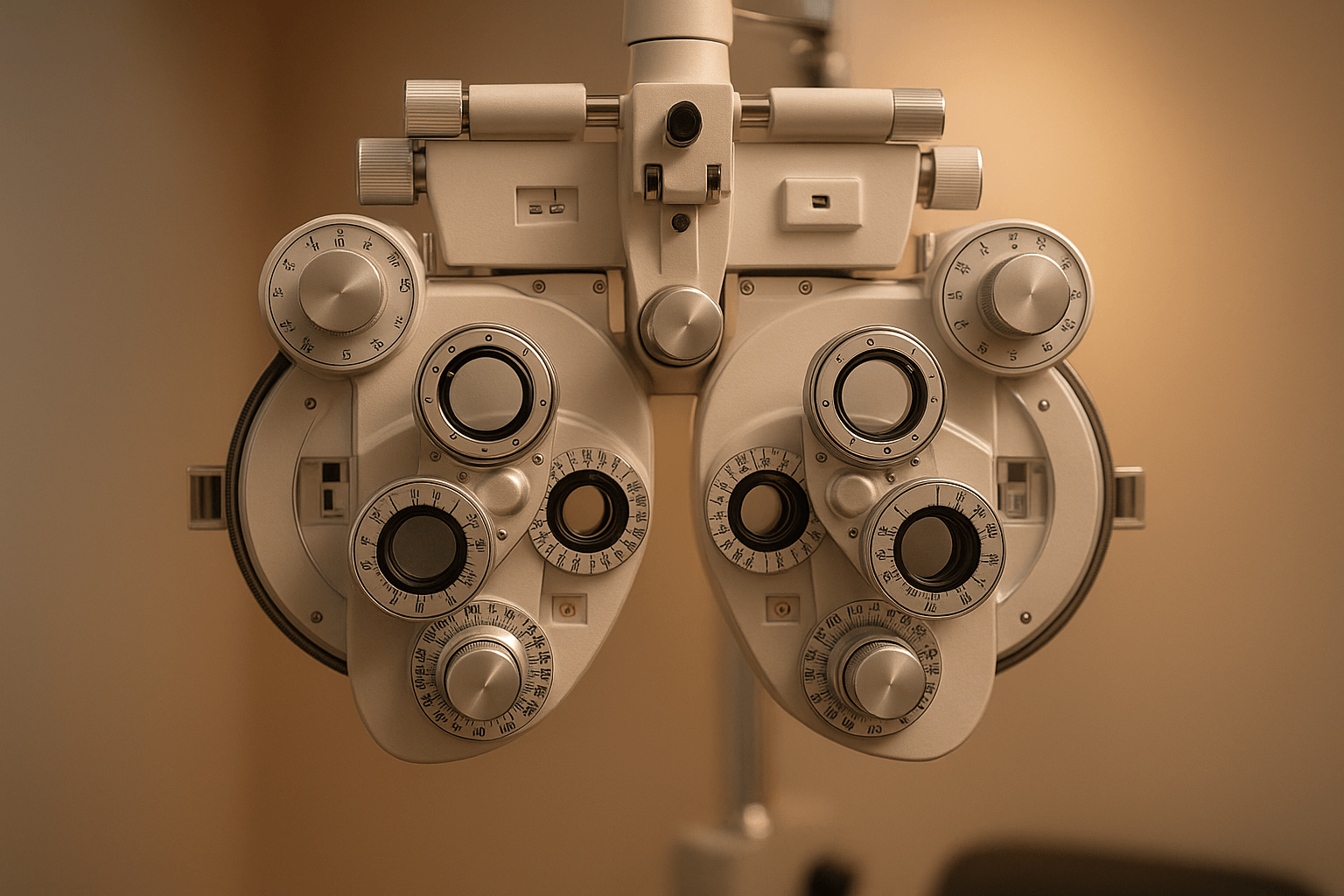 Equipamento de exame de vista (foróptero)